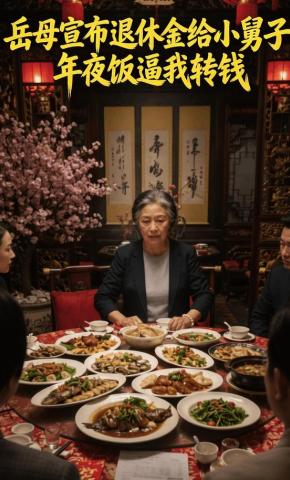 短剧《岳母宣布退休金给小舅子，年夜饭逼我转钱》海报