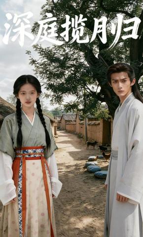 短剧《深庭揽月归》海报