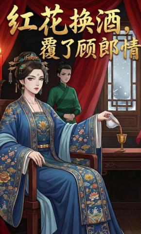 短剧《红花换酒，覆了顾郎情》海报