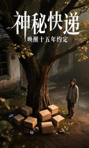 短剧《神秘快递，唤醒十五年约定》海报