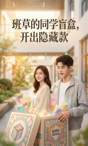 短剧《班草的同学盲盒，开出隐藏款》海报
