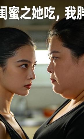 短剧《闺蜜之她吃，我胖》海报