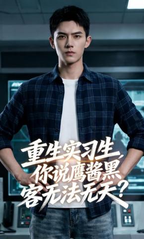 短剧《重生实习生，你说鹰酱黑客无法无天？》海报