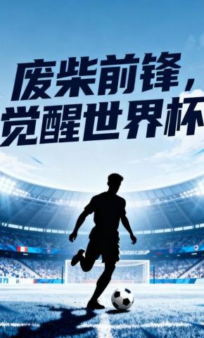 短剧《废柴前锋，觉醒世界杯》海报