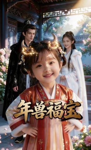 短剧《年兽福宝》海报
