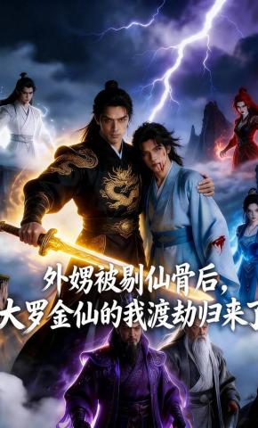 短剧《外甥被剔仙骨后，大罗金仙的我渡劫归来了》海报