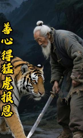 短剧《善心得猛虎报恩》海报