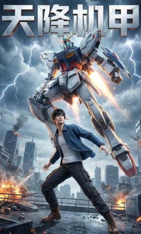 短剧《天降机甲》海报