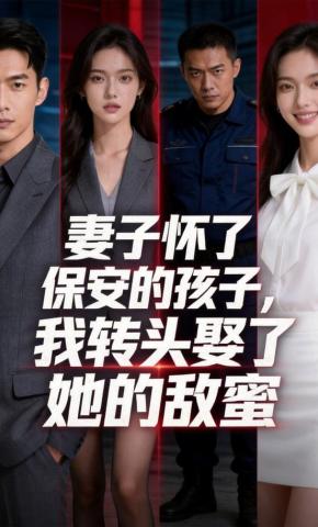 短剧《妻子怀了保安的孩子，我转头娶了她的敌蜜》海报
