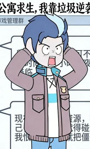 短剧《公寓求生，我靠垃圾逆袭》海报