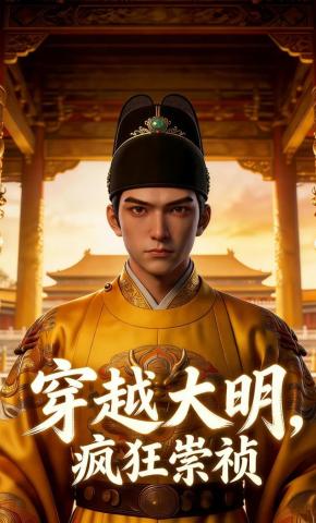 短剧《穿越大明：疯狂崇祯》海报