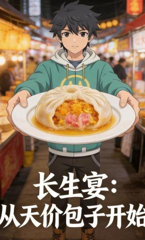 短剧《长生宴：从天价包子开始》海报