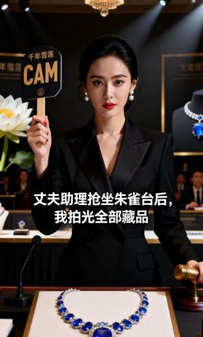 短剧《丈夫助理抢坐朱雀台后，我拍光全部藏品》海报