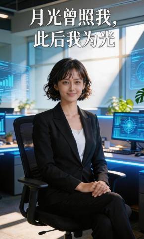 短剧《月光曾照我，此后我为光》海报