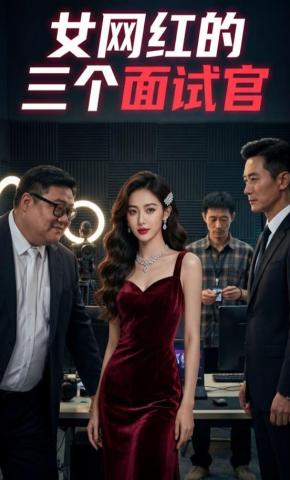 短剧《女网红的三个面试官》海报