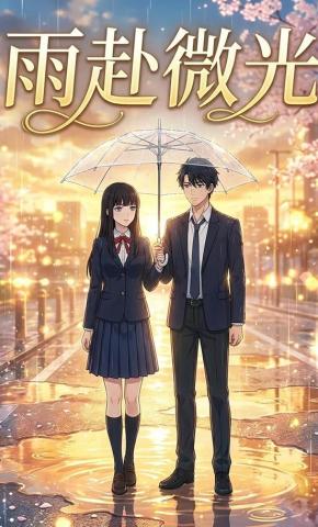 短剧《雨赴微光》海报