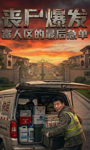 短剧《丧尸爆发富人区的最后急单》海报