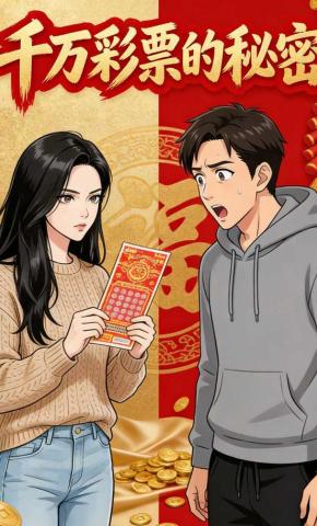短剧《千万彩票的秘密》海报