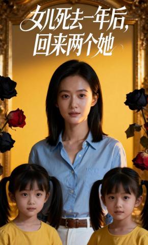 短剧《女儿死去一年后，回来两个她》海报