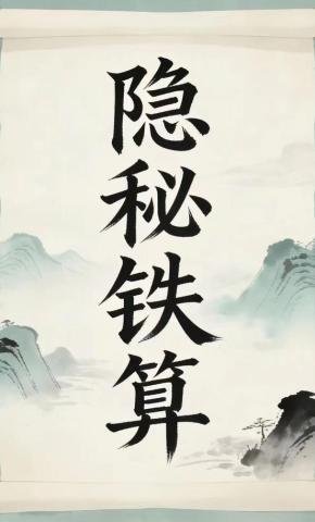 短剧《隐秘铁算》海报