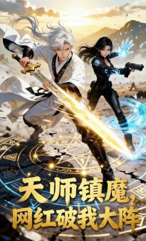 短剧《天师镇魔，网红破我大阵》海报