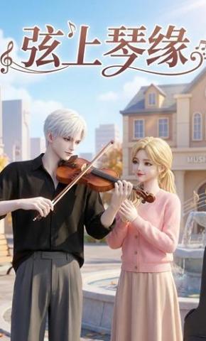 短剧《弦上琴缘》海报