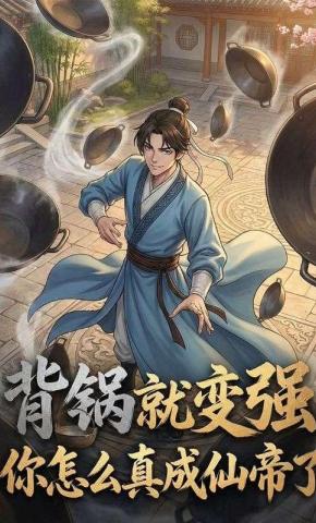 短剧《背锅就变强，你怎么真成仙帝了》海报