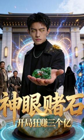 短剧《神眼赌石：开局狂赚三个亿》海报