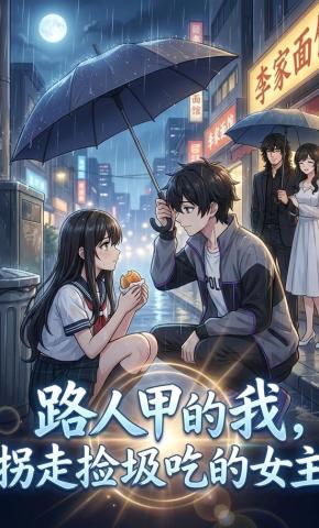 短剧《路人甲的我，拐走捡垃圾吃的女主》海报