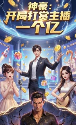 短剧《神豪：开局打赏主播一个亿》海报