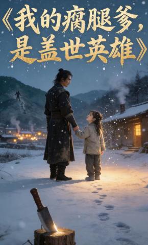 短剧《我的瘸腿爹，是盖世英雄》海报