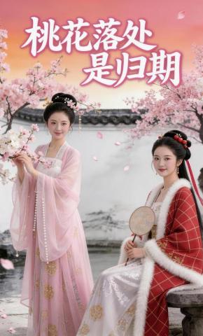 短剧《桃花落处是归期》海报