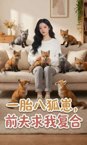 短剧《一胎八狐崽，前夫求我复合》海报