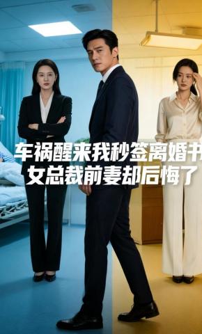 短剧《车祸醒来我秒签离婚书，女总裁前妻却后悔了》海报