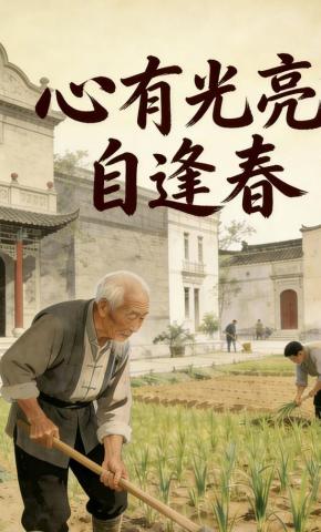 短剧《心有光亮自逢春》海报