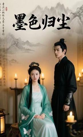 短剧《墨色归尘》海报