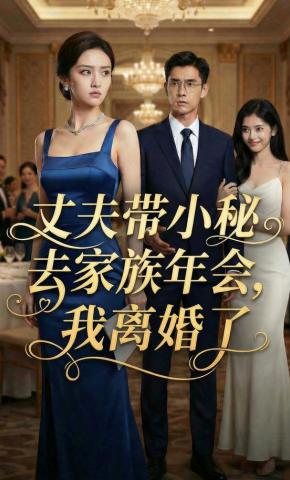 短剧《丈夫带小秘去家族年会，我离婚了》海报