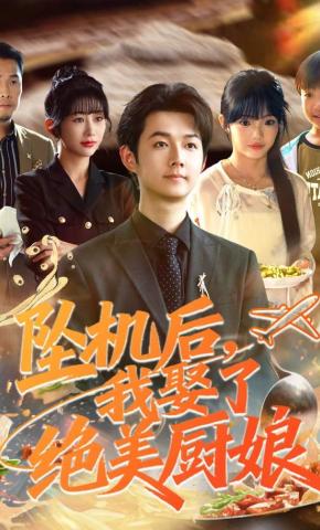 短剧《坠机后我娶了绝美厨娘》海报