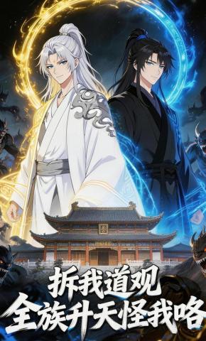 短剧《拆我道观，全族升天怪我咯》海报