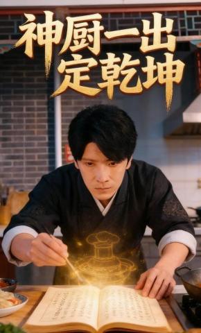 短剧《神厨一出定乾坤》海报