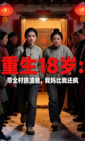短剧《重生18岁：带全村抓渣爸，我妈比我还疯》海报