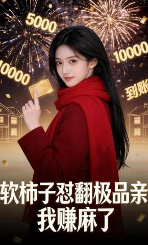 短剧《软柿子怼翻极品亲，我赚麻了》海报