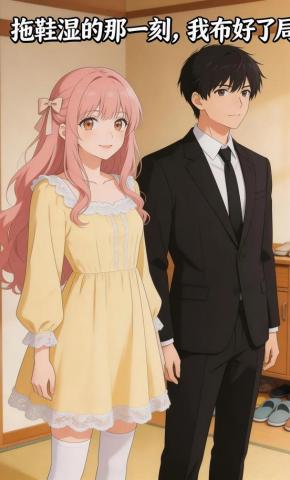 短剧《拖鞋湿的那一刻，我布好了局》海报