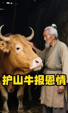 短剧《护山牛报恩情》海报