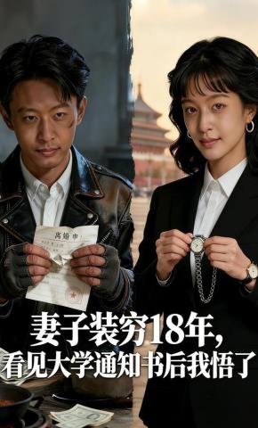 短剧《妻子装穷18年，看见大学通知书后我悟了》海报