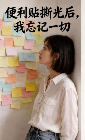 短剧《便利贴撕光后，我忘记一切》海报