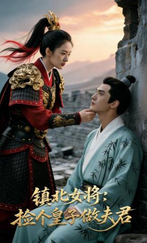 短剧《镇北女将：捡个皇子做夫君》海报