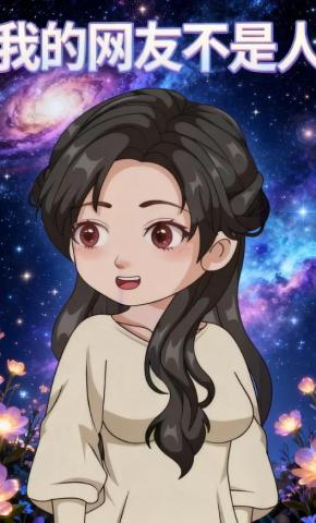 短剧《我的网友不是人》海报