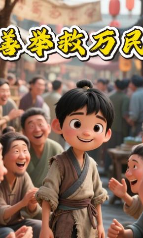 短剧《善举救万民》海报