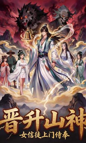 短剧《晋升山神，女信徒上门求侍奉》海报